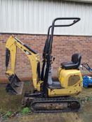 Caterpillar 300.9D mini digger with Rhinox OF30-PN bucket s/n 04787 (2013) 3073 hours