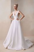 Elly Rosallio Wedding Dress, Size 44 / UK 16, Colour Ivory, Advised RRP £1,688 (Ex-Display,