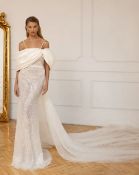 Eva Lendel Levi Wedding Dress, Size 42 / UK 14, Colour Original, Advised RRP £2,148 (Ex-Display,