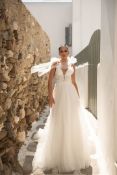 Elly Kaia Wedding Dress, Size 42 / UK 14, Colour Ivory, Advised RRP £1,700 (Ex-Display, Viewing