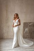 Eva Lendel Debora Wedding Dress, Size 46 / UK 18, Colour Ivory, Advised RRP £1,320 (Ex-Display,
