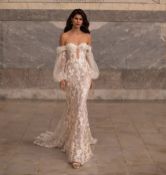 Eva Lendel Colleen Wedding Dress, Size 44 / UK 16, Colour Original, (Ex-Display, Viewing Strongly