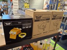 2 HSC Elite T3KVA 2 x 16 transformers 110v & 4-way splitter box 110v