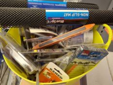 Qty hand tooling including pipe cutters, sanding pads, bush wrenches sockets & multitools