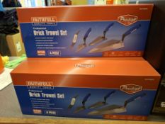 3 x Faithful brick trowel sets
