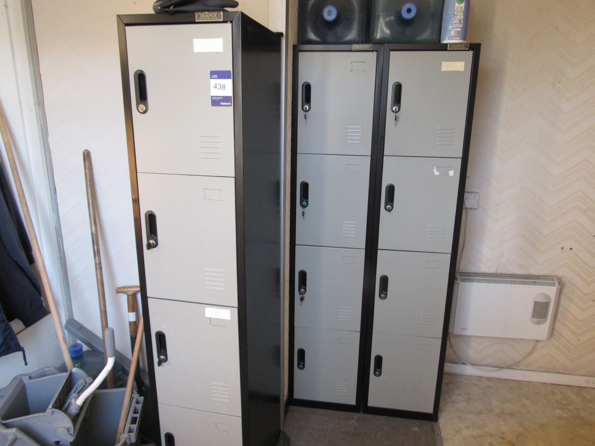 Draper Locker 3 Draper 4-door lockers (located on the first floor)