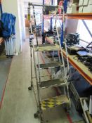 4-tread warehouse steps (located on the first floor)