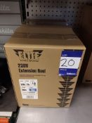 2 x Elite 230v 25 metre extension reel