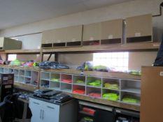 2 bays timber clad shelving (located on the first floor)