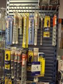 Qty Auger & flat wood drill bits to pillar