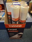 7 Timco 25m x 0.6m carpet protective film