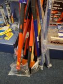 Qty bolt cutters, axes & pry bans