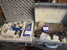 2 cases including pressure test equipment, gauges & tooling