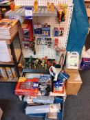 Quantity of handtooling and bits to display stand