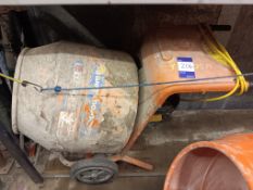 Altrad-Bell mini mix 150 110v cement mixer with stand