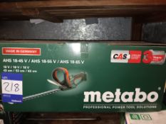 Metabo AHS18-55V 18v cordless hedge trimmer