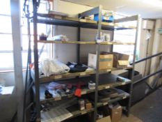 2 bays shelving & contents (located on the first floor)