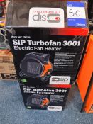 2 x SIP turbofan 3001 electric fan heater