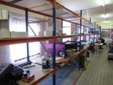 8 bay rack & contents (located on the first floor)