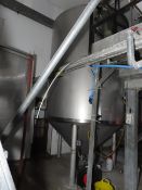 3x 8000 Litre Cone Bottomed Fermenting Vessels. Cold water, jacketed. Dimensions circa 4.5m x 2.15m