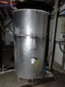 Underback 1100 Litre single skin wort holding tank (Dimensions circa 2m x 1m wide) c/w Centri Compac