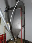 Malt Hopper with auger 1.22 x 1.22 x 2.5m high