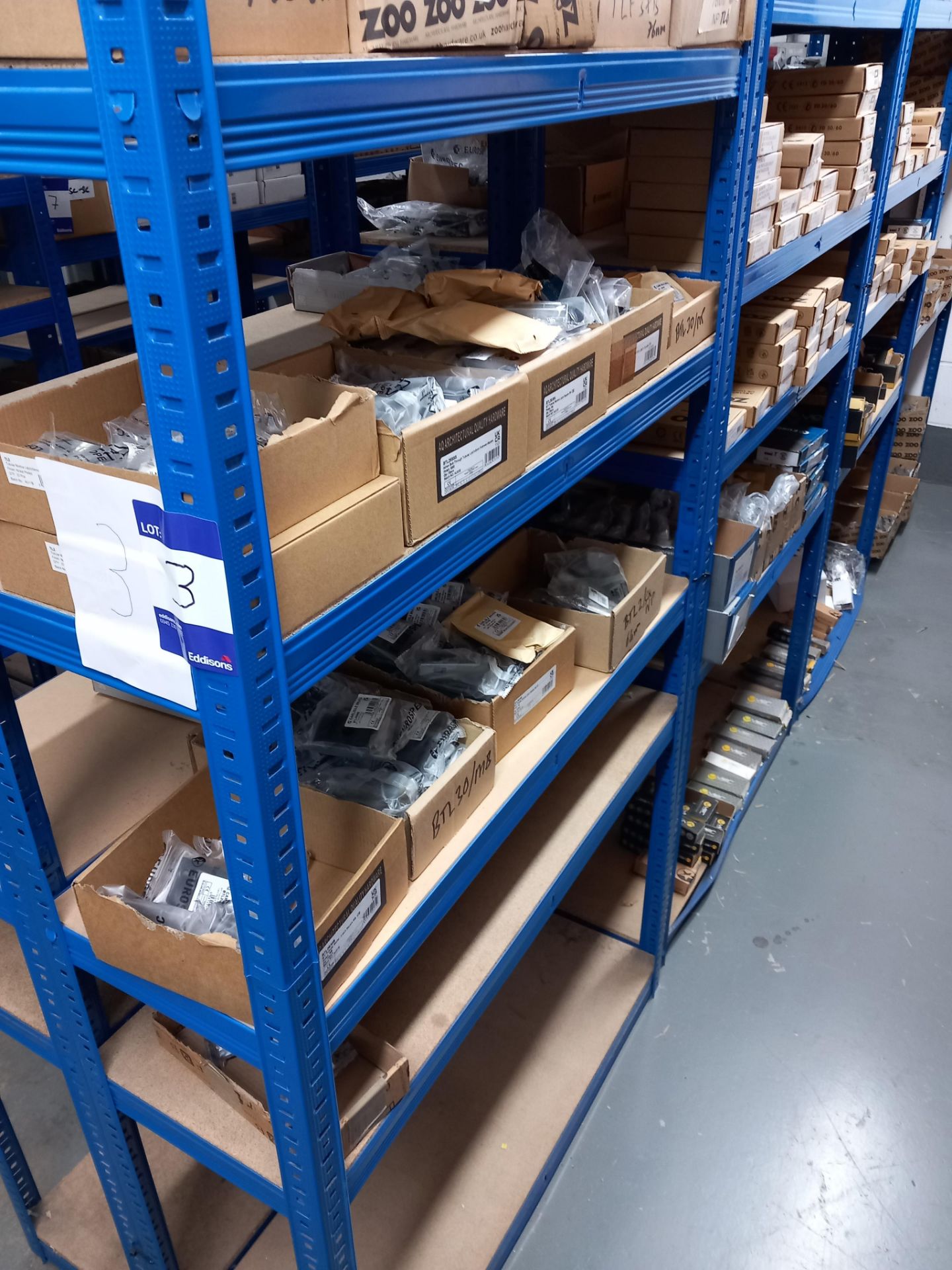 Assortment of mortise locks, tubler latches, five pin cylinders, roller catches, tubler dead bolts - Image 3 of 20