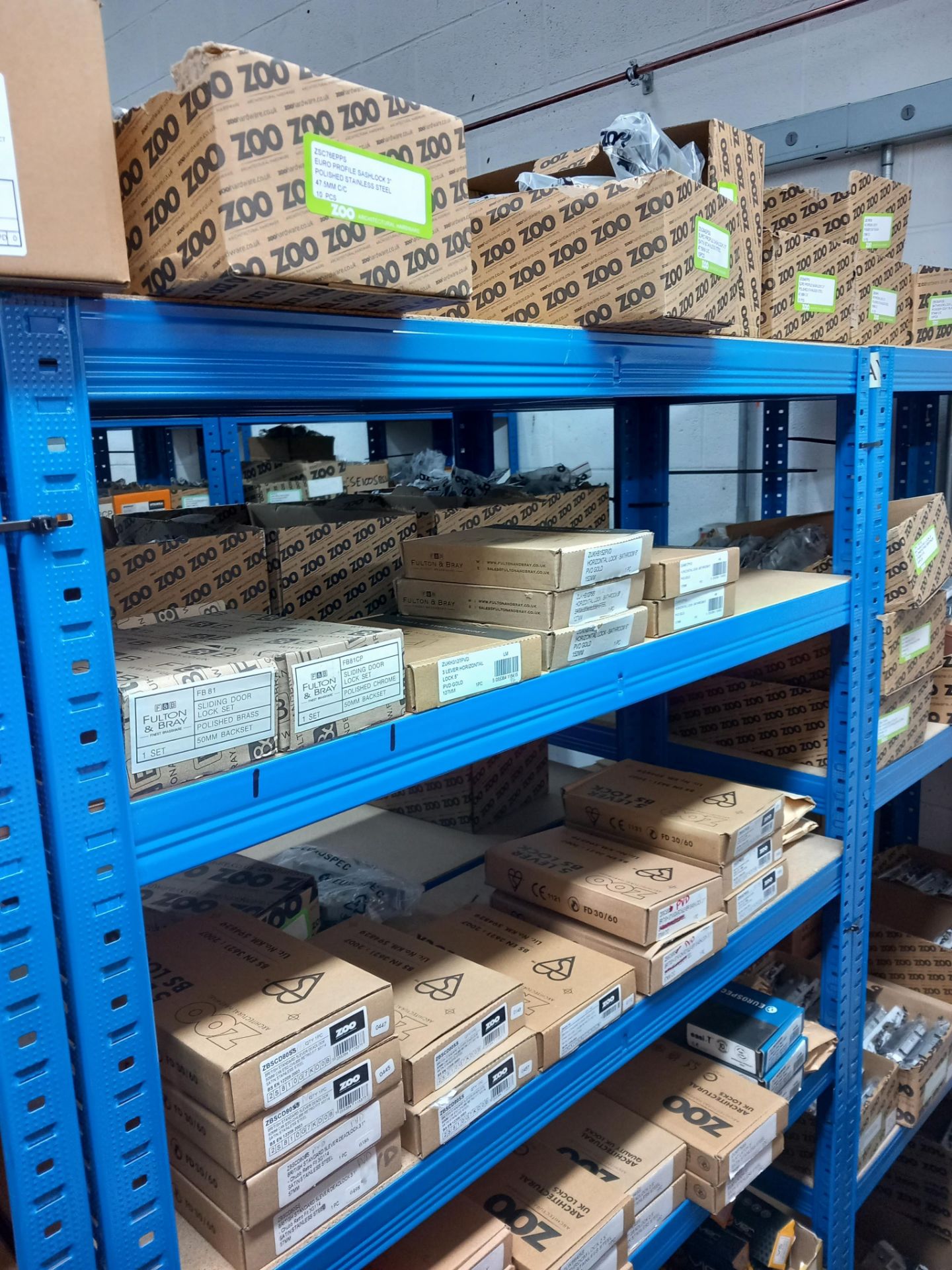 Assortment of mortise locks, tubler latches, five pin cylinders, roller catches, tubler dead bolts - Image 10 of 20