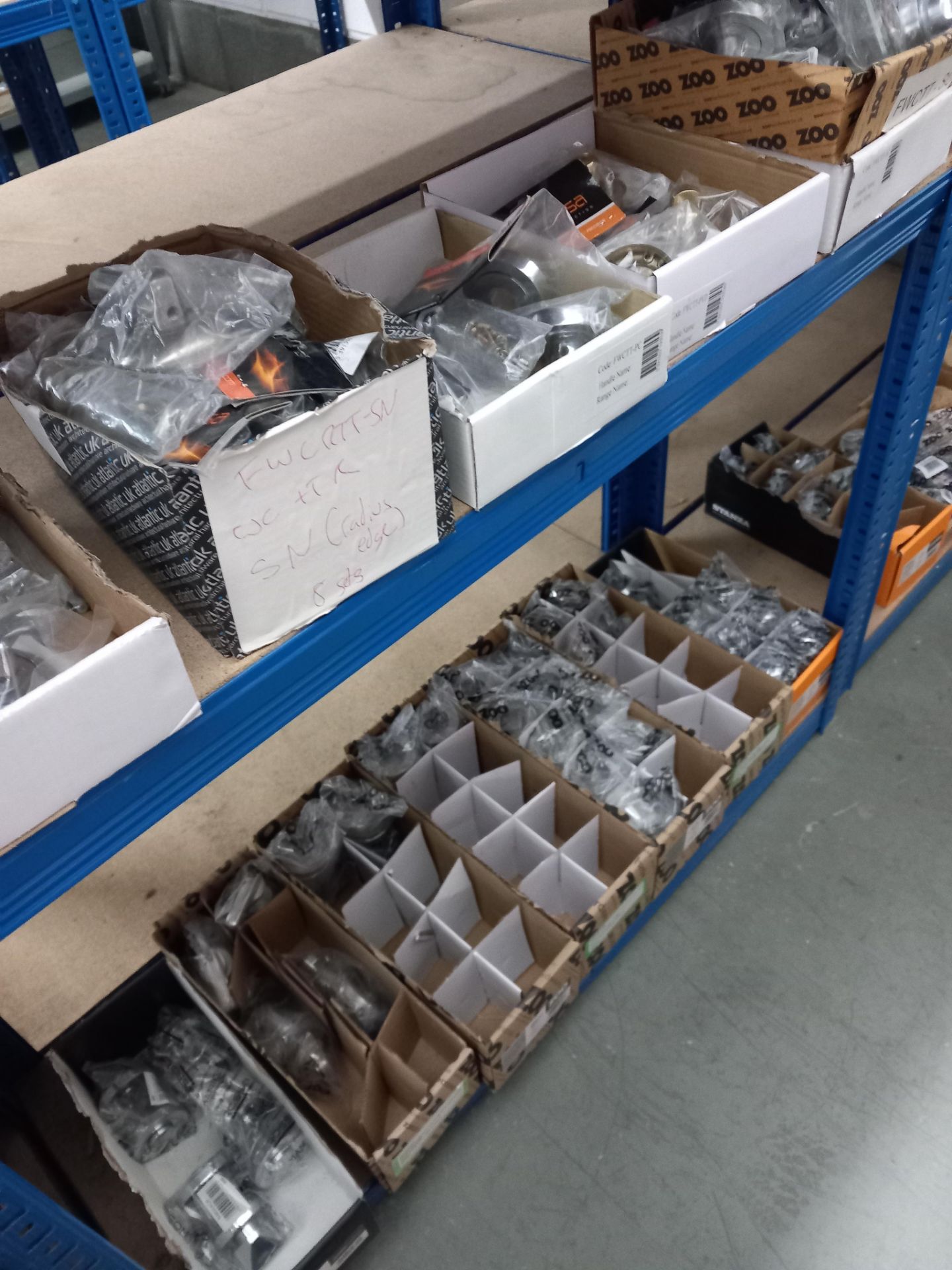 Assortment general door hardware / ironmongery to include pull handles, door stops, door signage, - Image 9 of 29