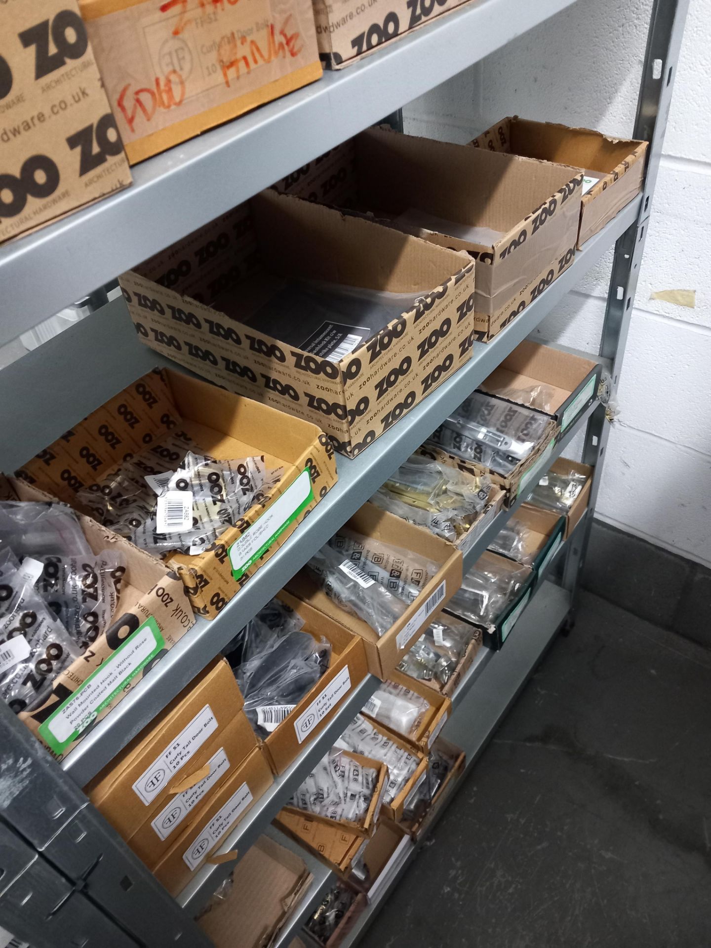 Assortment general door hardware / ironmongery to include pull handles, door stops, door signage, - Image 27 of 29