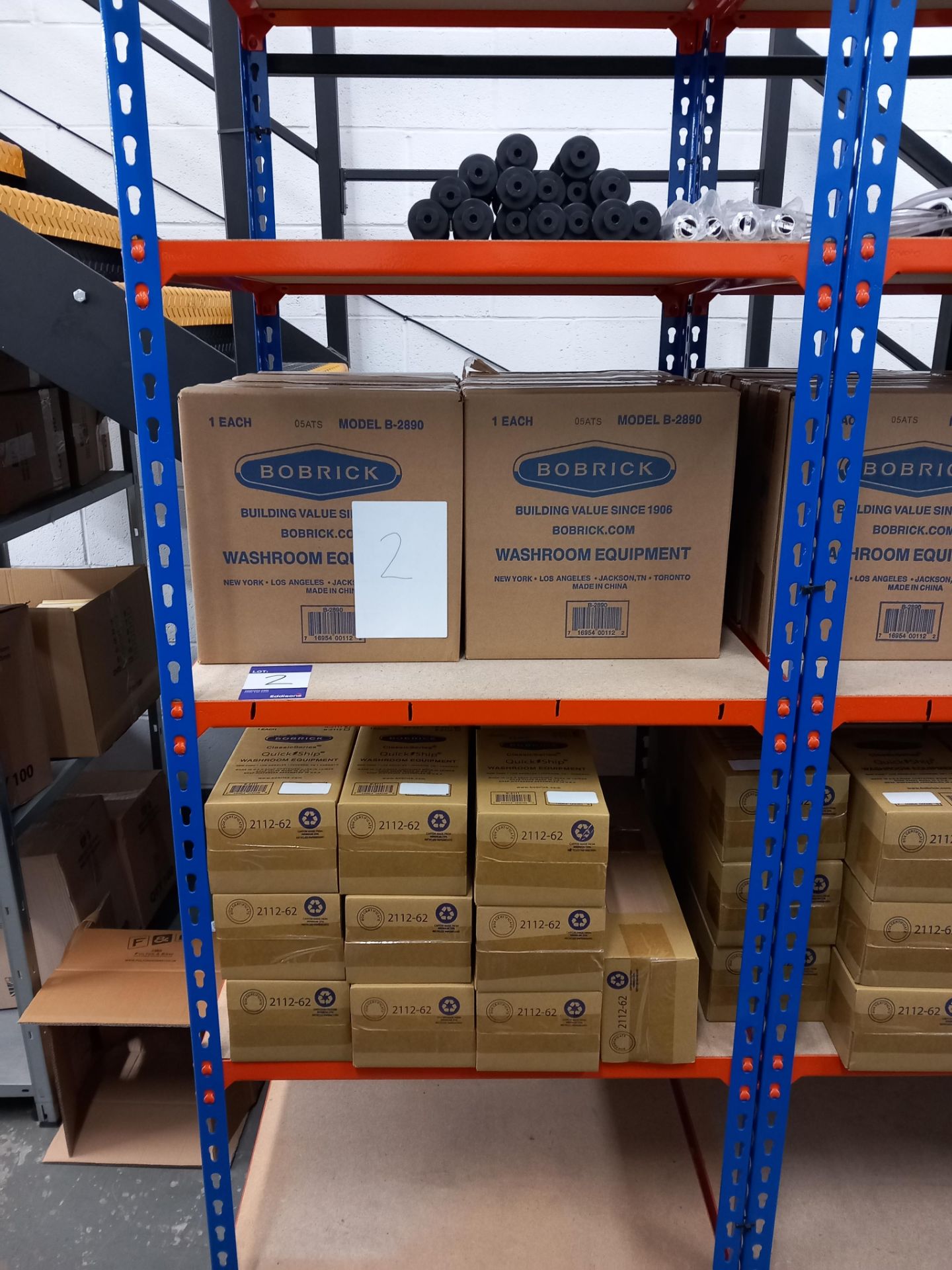 Assortment of Bobrick stock to include; soap dispensers, jumbo toilet roll holders, disabled grab - Image 2 of 4