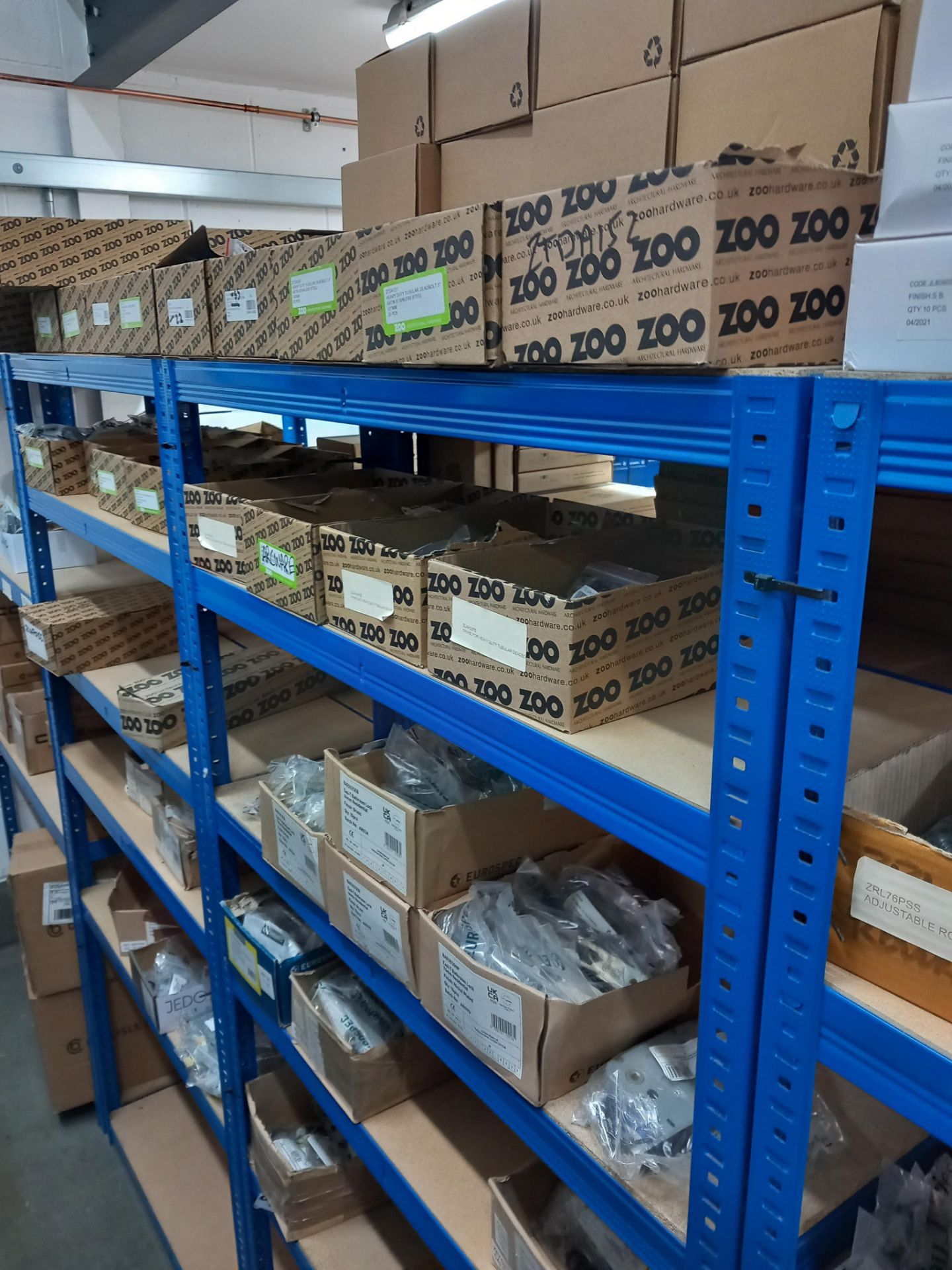 Assortment of mortise locks, tubler latches, five pin cylinders, roller catches, tubler dead bolts - Image 15 of 20