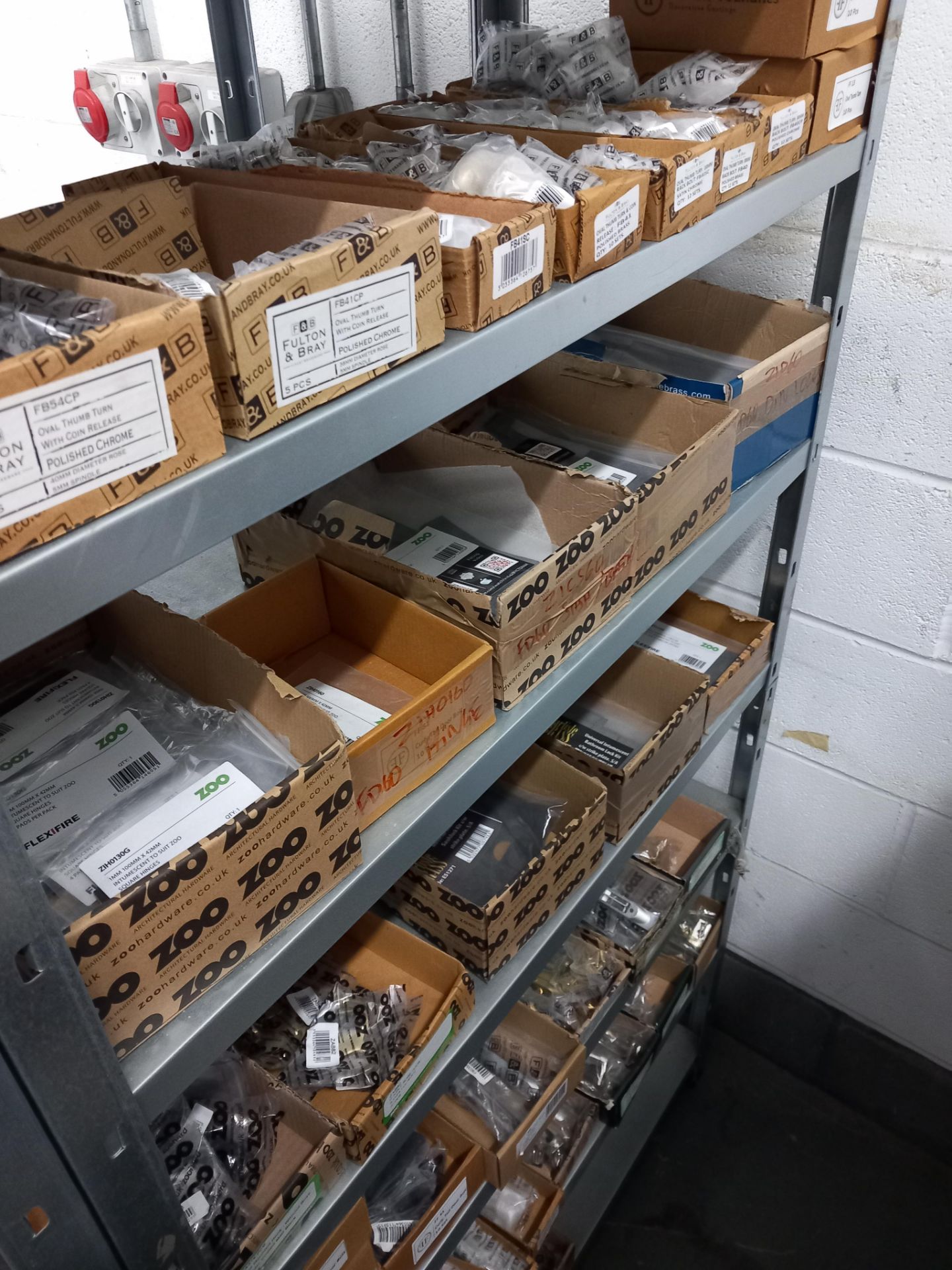 Assortment general door hardware / ironmongery to include pull handles, door stops, door signage, - Image 26 of 29