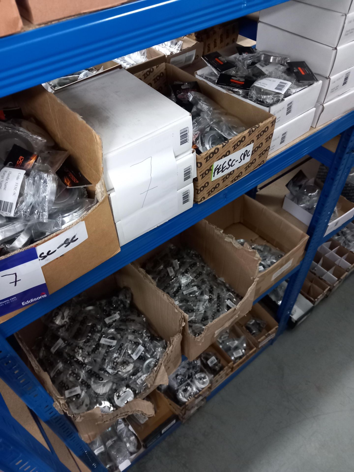 Assortment general door hardware / ironmongery to include pull handles, door stops, door signage, - Image 5 of 29