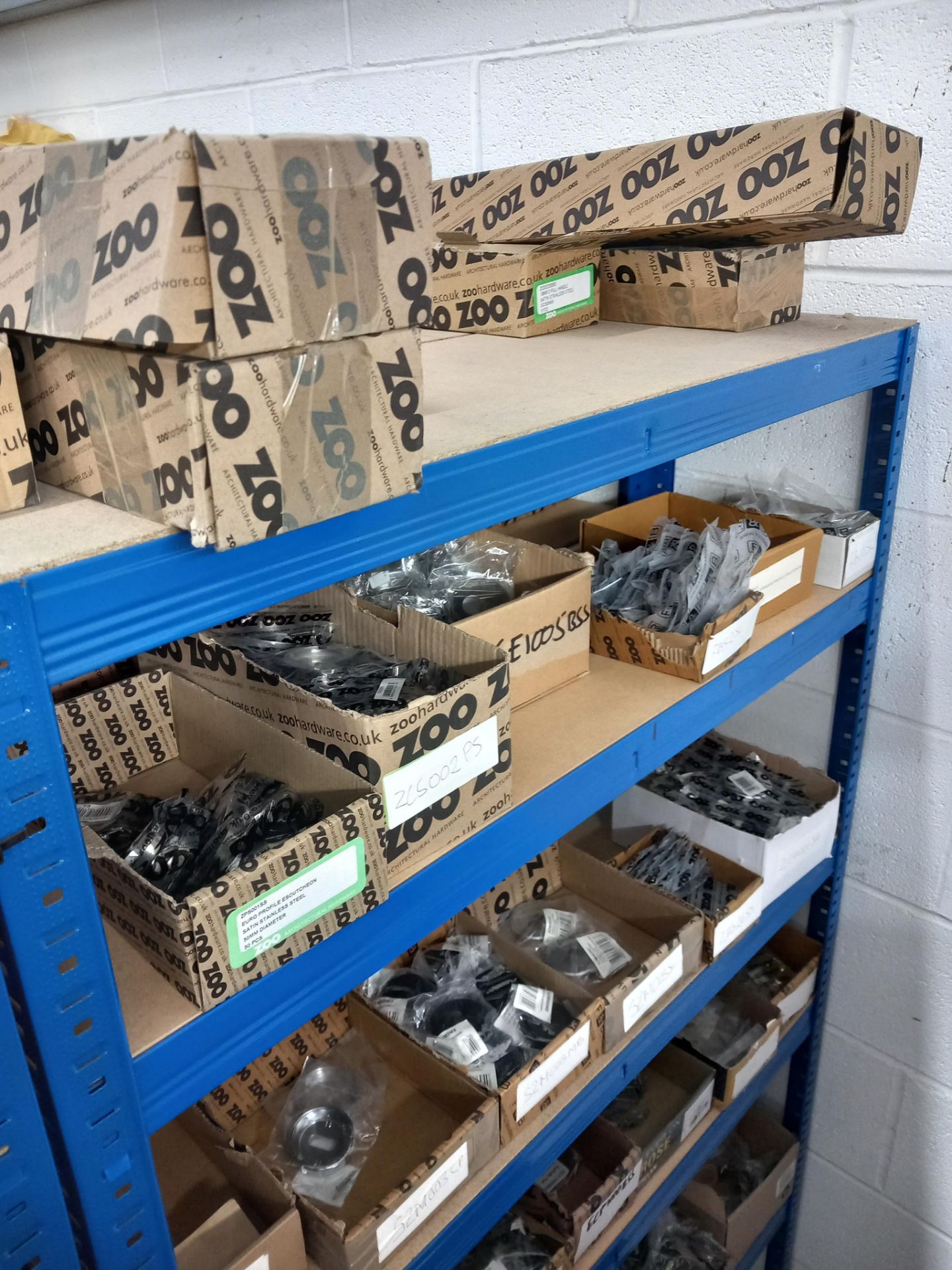 Assortment general door hardware / ironmongery to include pull handles, door stops, door signage, - Image 10 of 29