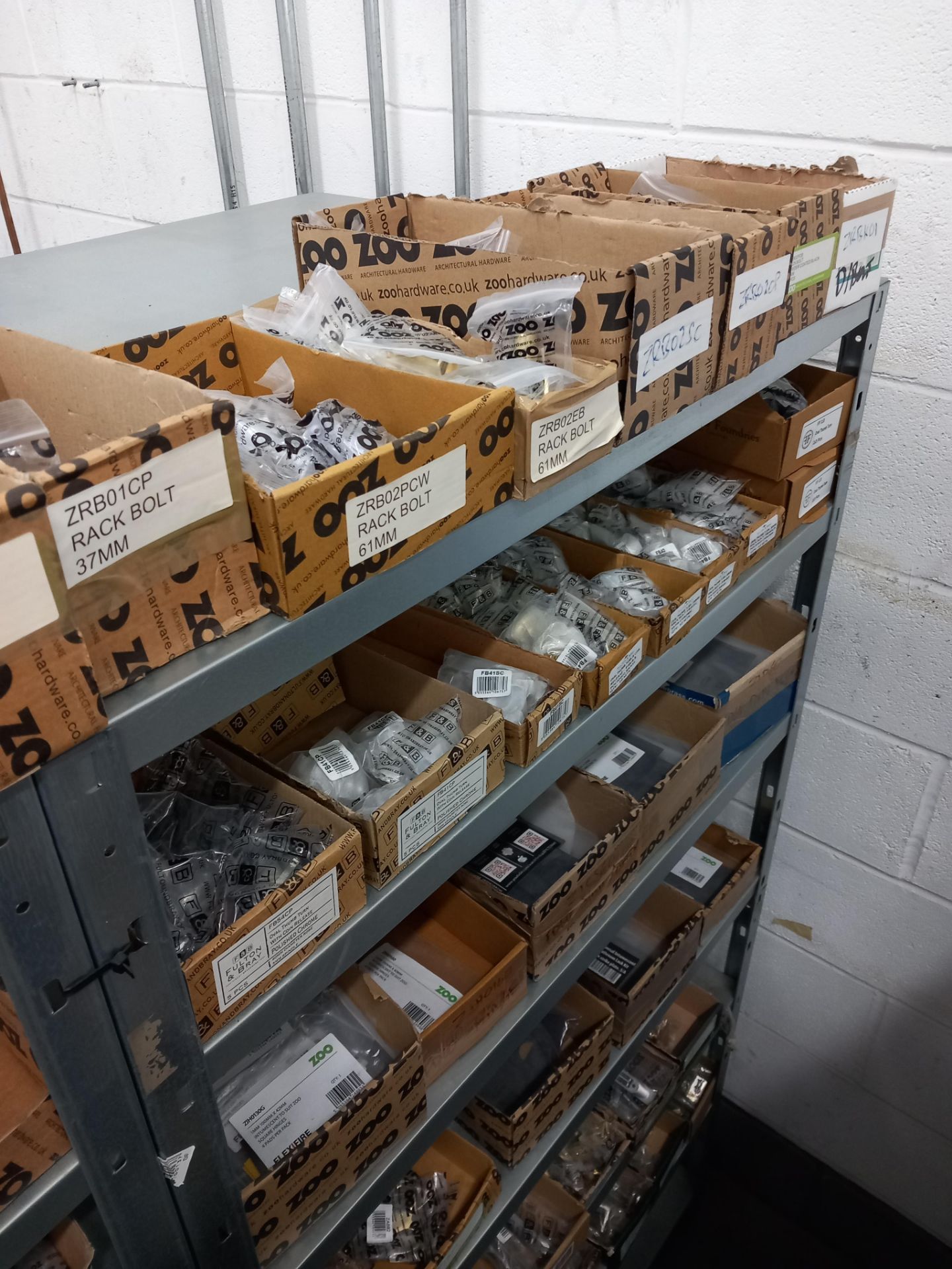 Assortment general door hardware / ironmongery to include pull handles, door stops, door signage, - Image 25 of 29