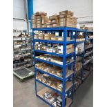 Assortment of cabinet furniture to include cabinet knobs, pull handles, magnetic catches, flush