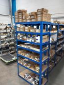 Assortment of cabinet furniture to include cabinet knobs, pull handles, magnetic catches, flush