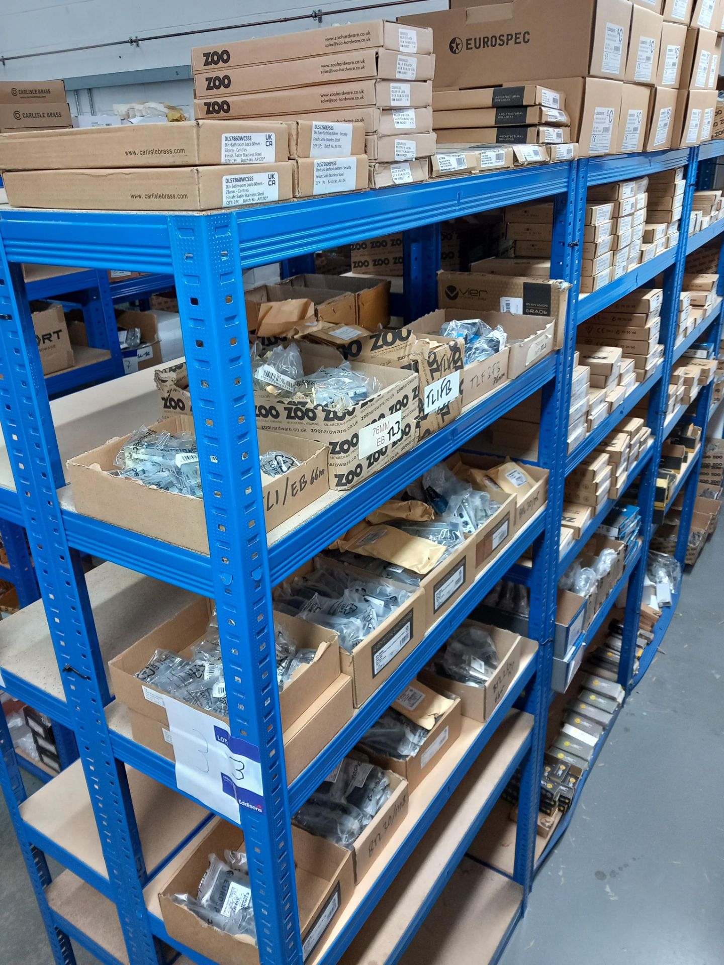 Assortment of mortise locks, tubler latches, five pin cylinders, roller catches, tubler dead bolts - Image 2 of 20