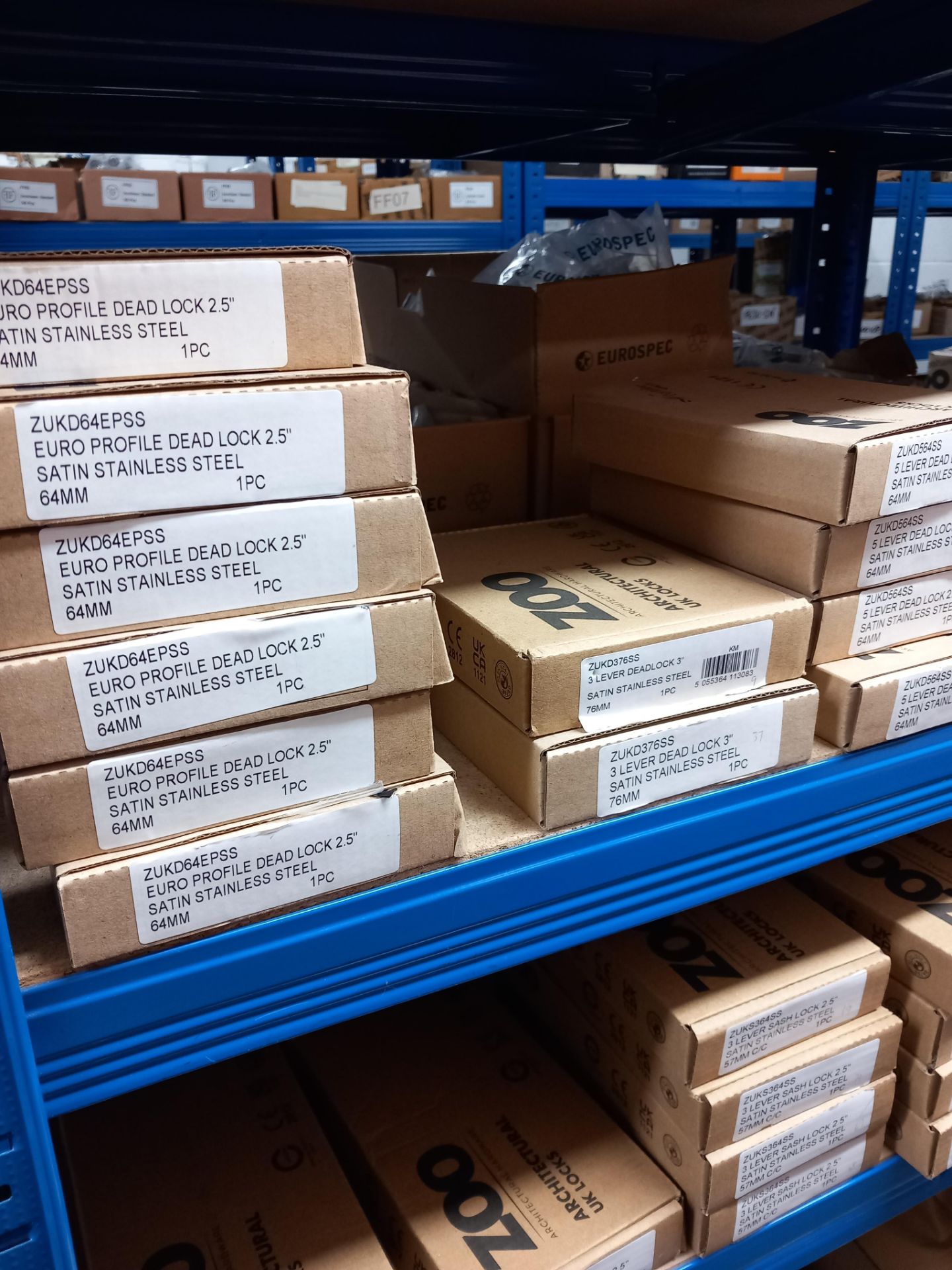 Assortment of mortise locks, tubler latches, five pin cylinders, roller catches, tubler dead bolts - Image 8 of 20