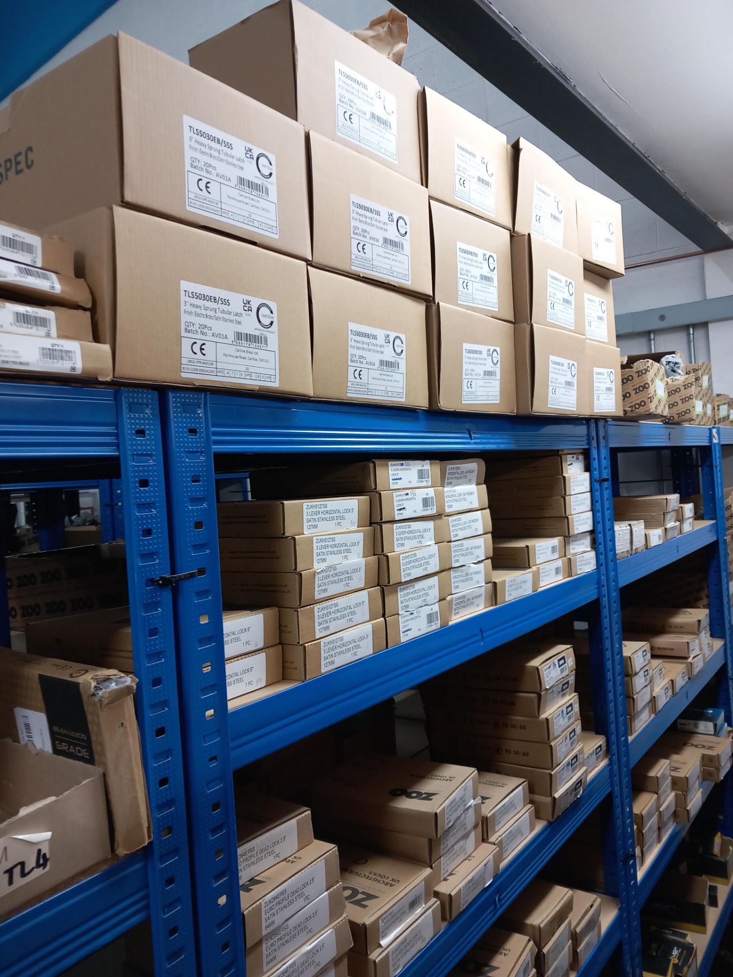 Assortment of mortise locks, tubler latches, five pin cylinders, roller catches, tubler dead bolts - Image 4 of 20