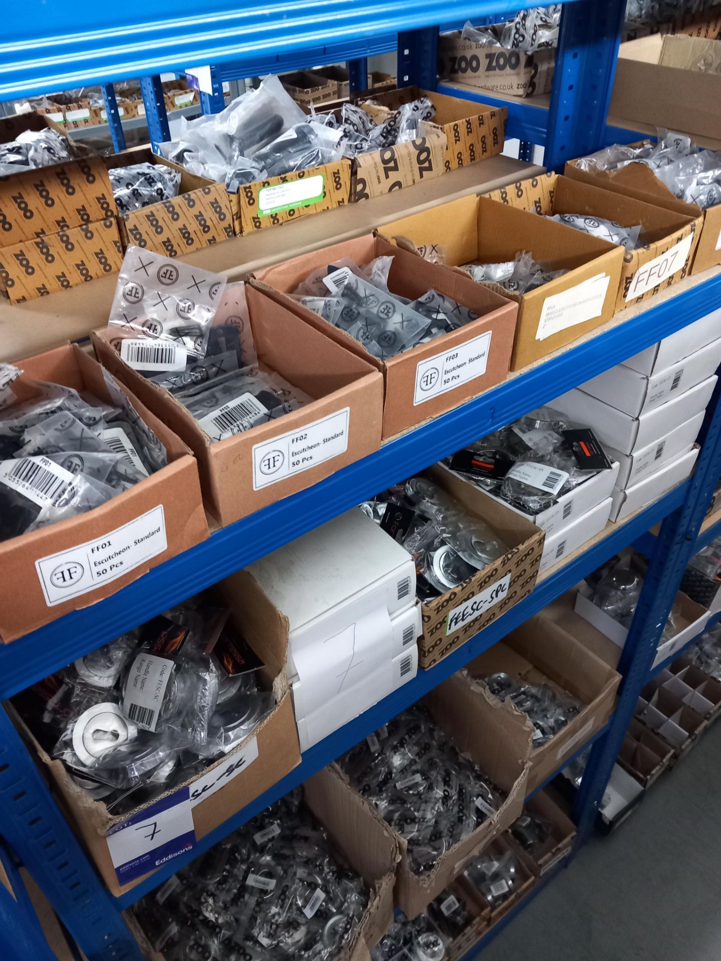 Assortment general door hardware / ironmongery to include pull handles, door stops, door signage, - Image 4 of 29