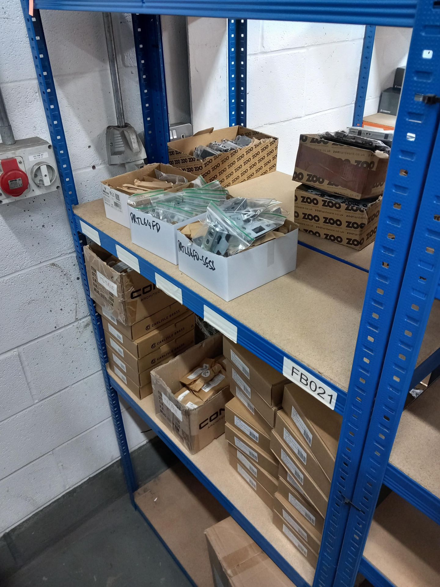 Assortment of mortise locks, tubler latches, five pin cylinders, roller catches, tubler dead bolts - Image 19 of 20