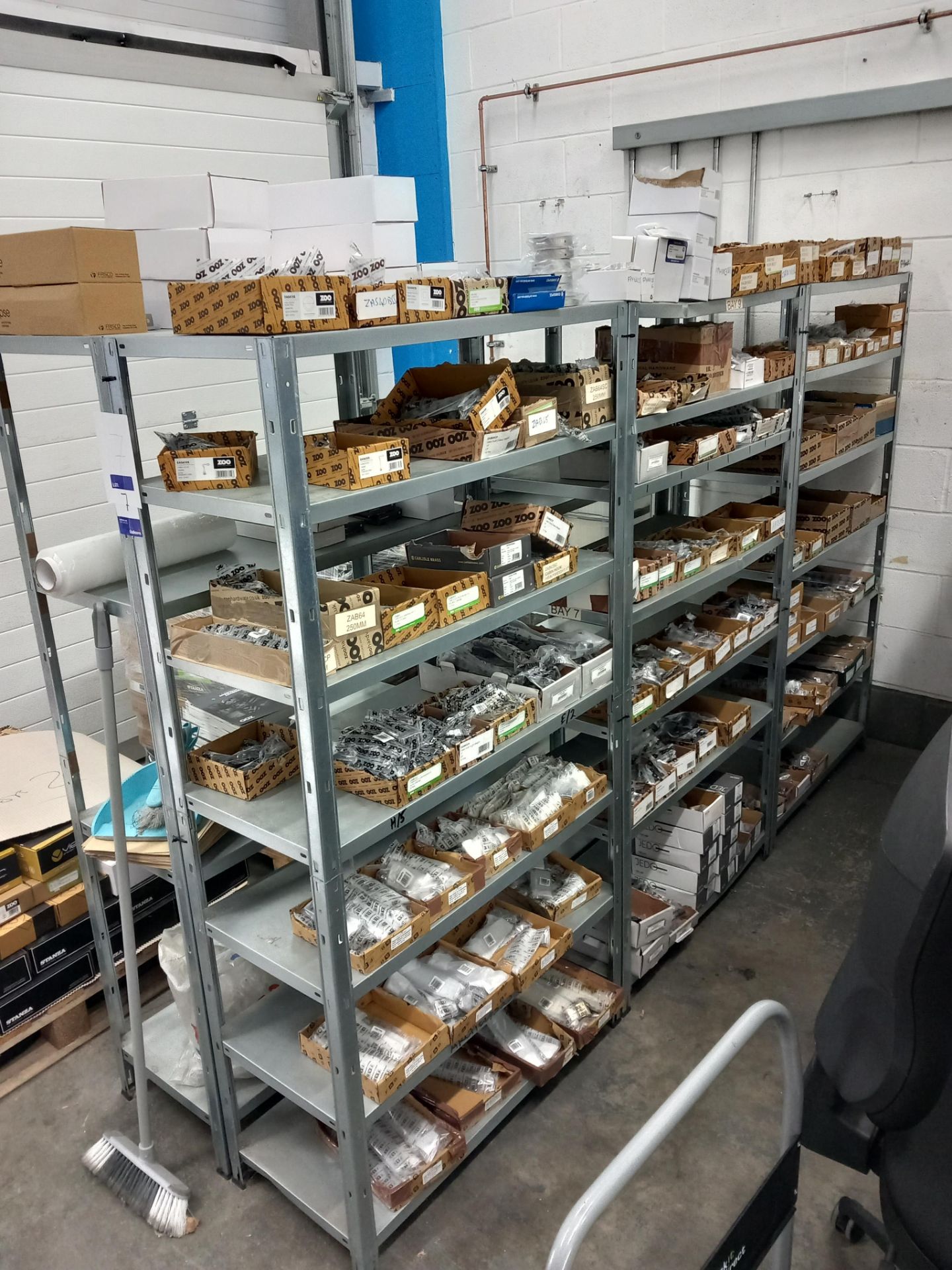 Assortment general door hardware / ironmongery to include pull handles, door stops, door signage, - Image 3 of 29