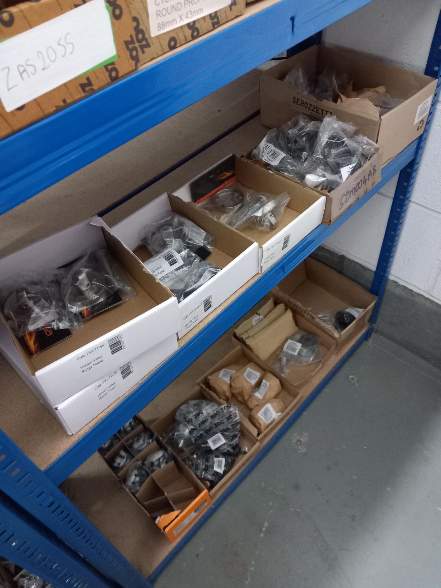 Assortment general door hardware / ironmongery to include pull handles, door stops, door signage, - Image 12 of 29