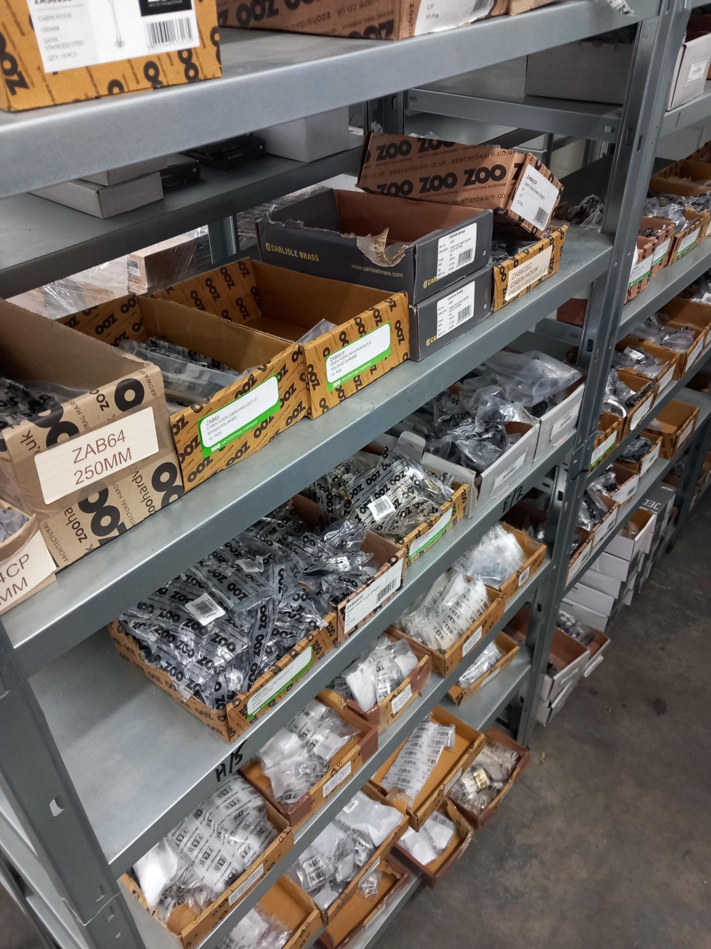 Assortment general door hardware / ironmongery to include pull handles, door stops, door signage, - Image 20 of 29