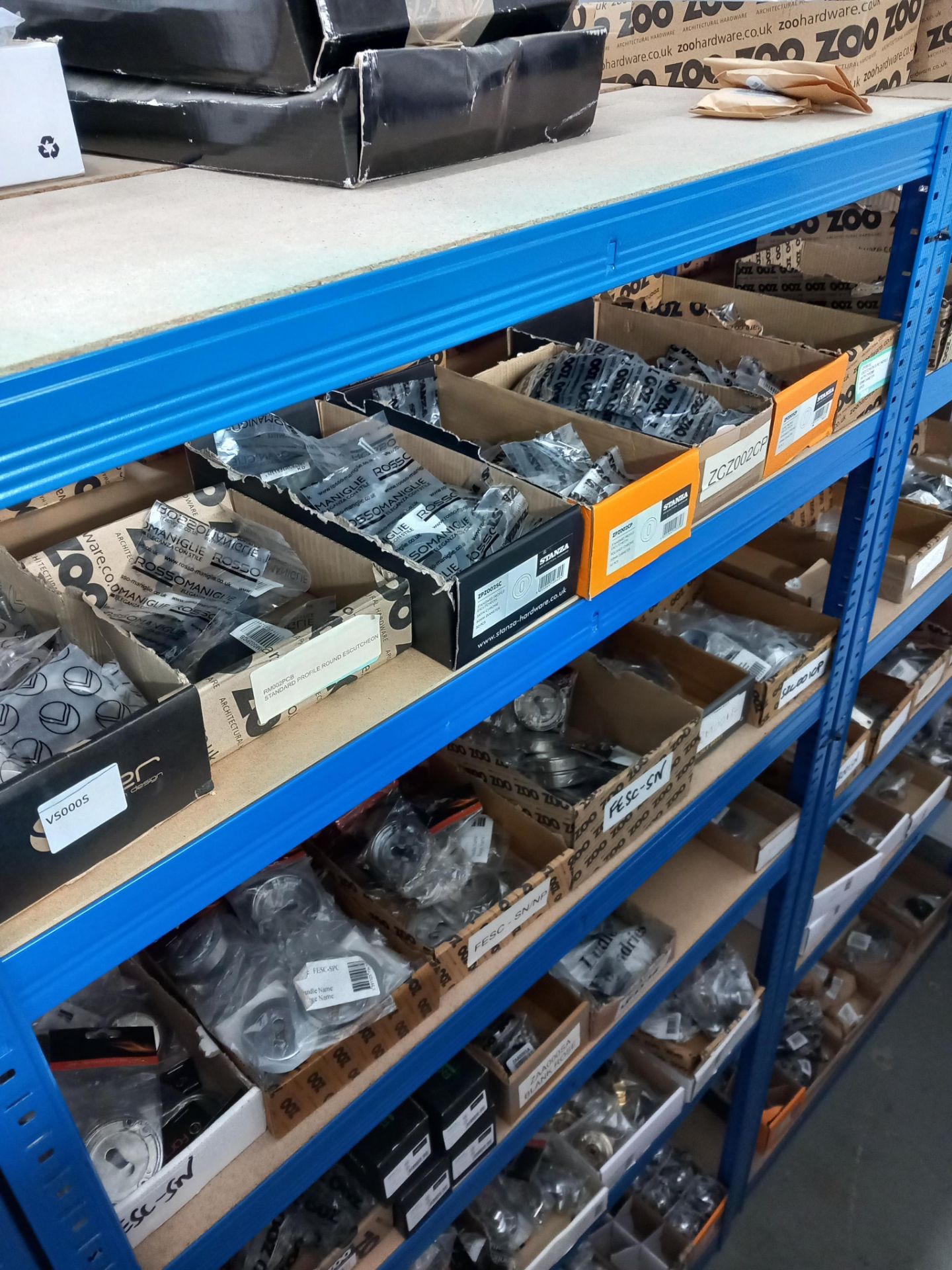 Assortment general door hardware / ironmongery to include pull handles, door stops, door signage, - Image 7 of 29