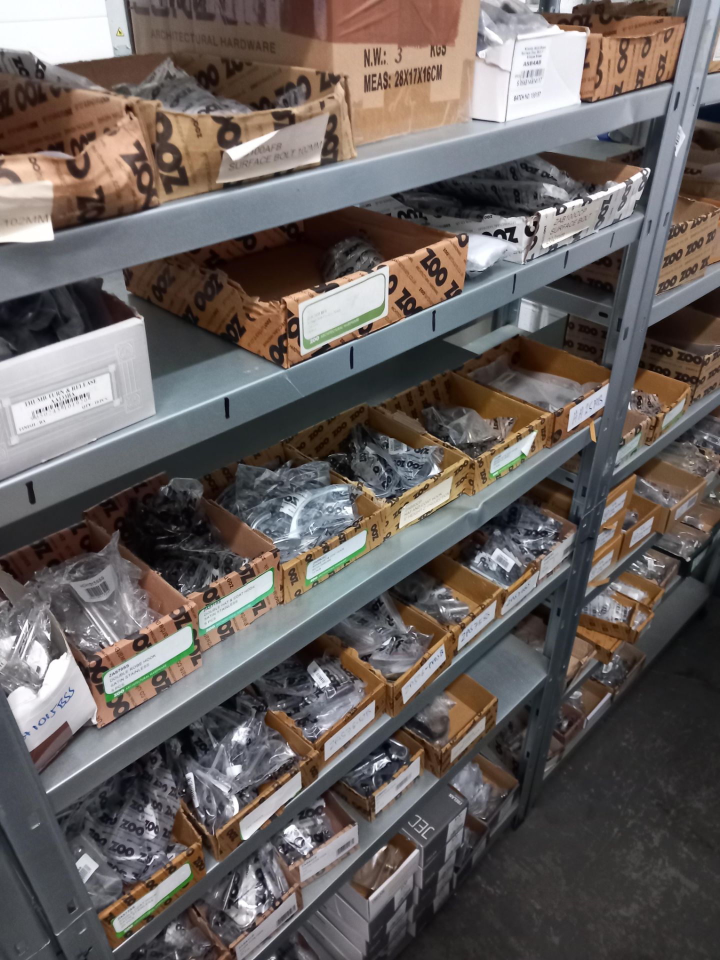 Assortment general door hardware / ironmongery to include pull handles, door stops, door signage, - Image 23 of 29