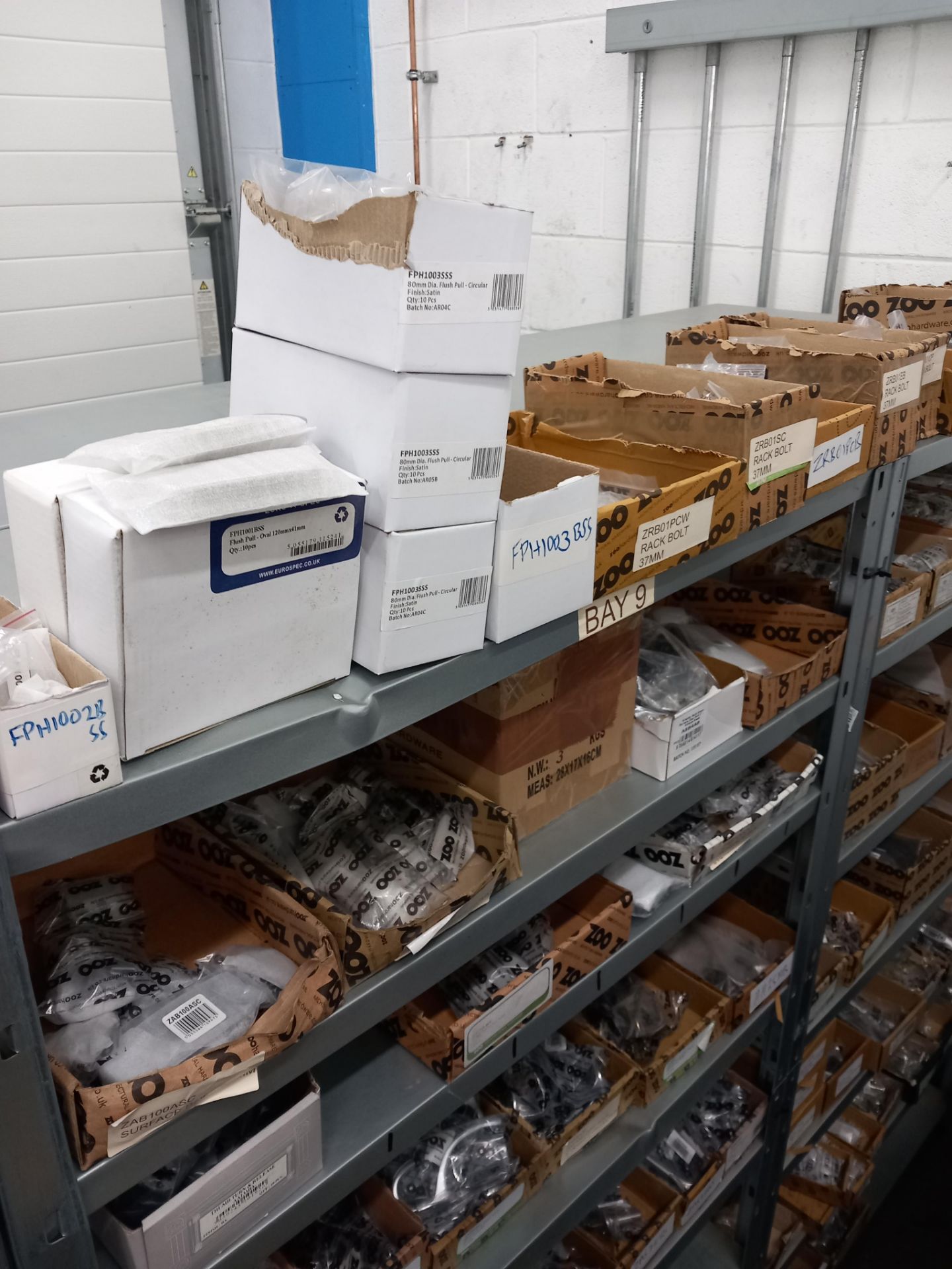 Assortment general door hardware / ironmongery to include pull handles, door stops, door signage, - Image 22 of 29