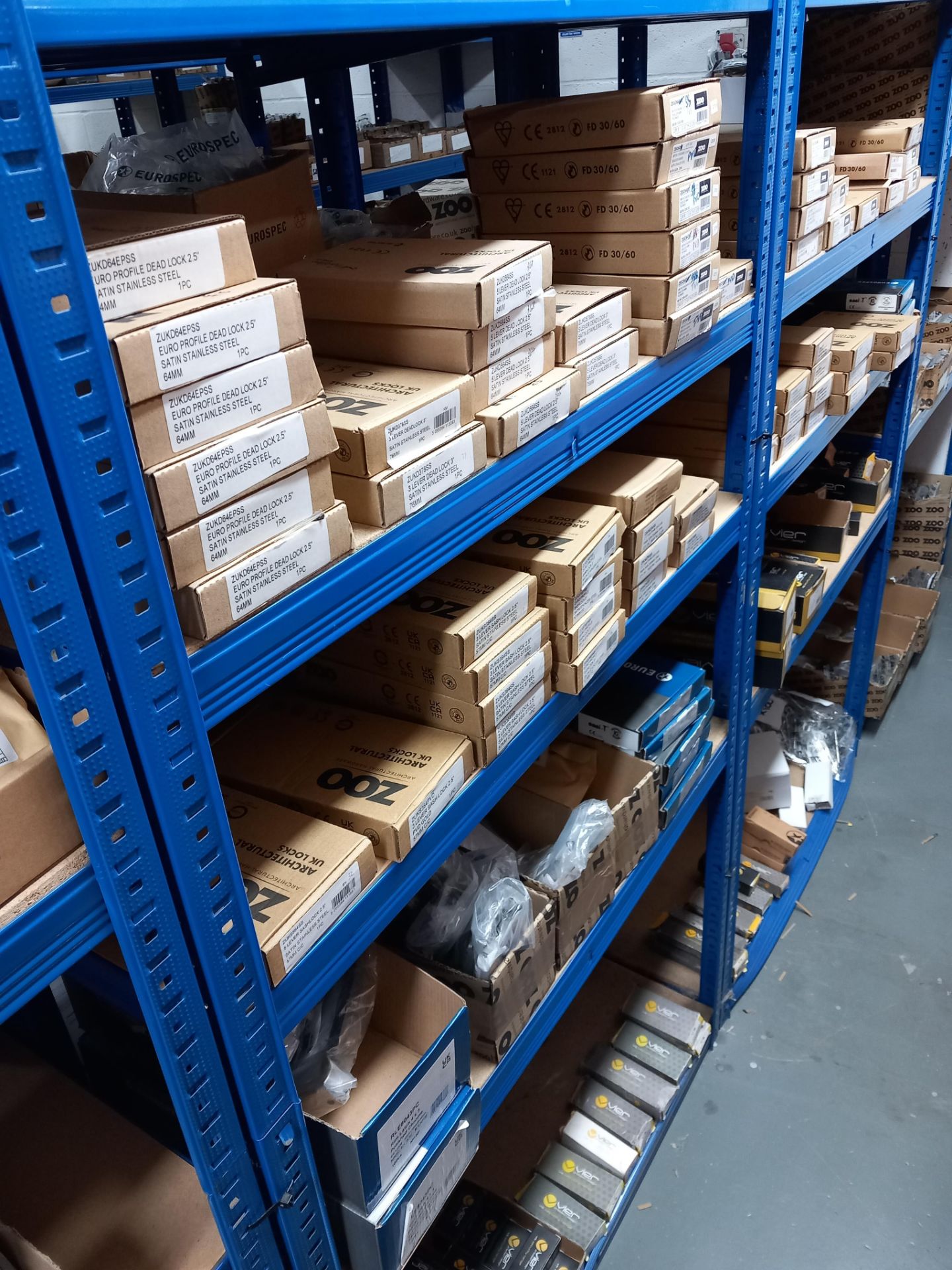 Assortment of mortise locks, tubler latches, five pin cylinders, roller catches, tubler dead bolts - Image 5 of 20